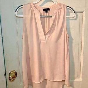 J. Crew pink sheer blouse, size small